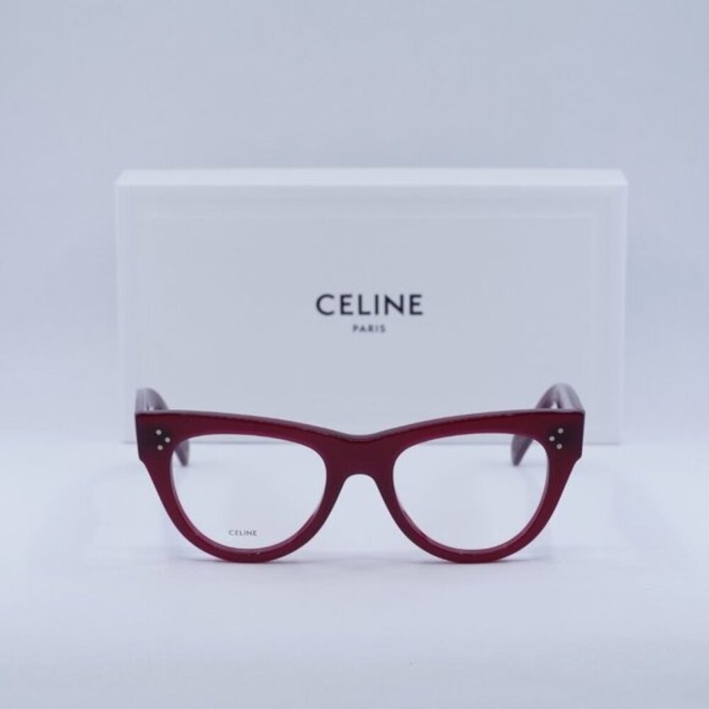 Celine CL5003IN 069 Cat Eye Eyeglasses 50mm - Burgundy - Picture 6 of 9